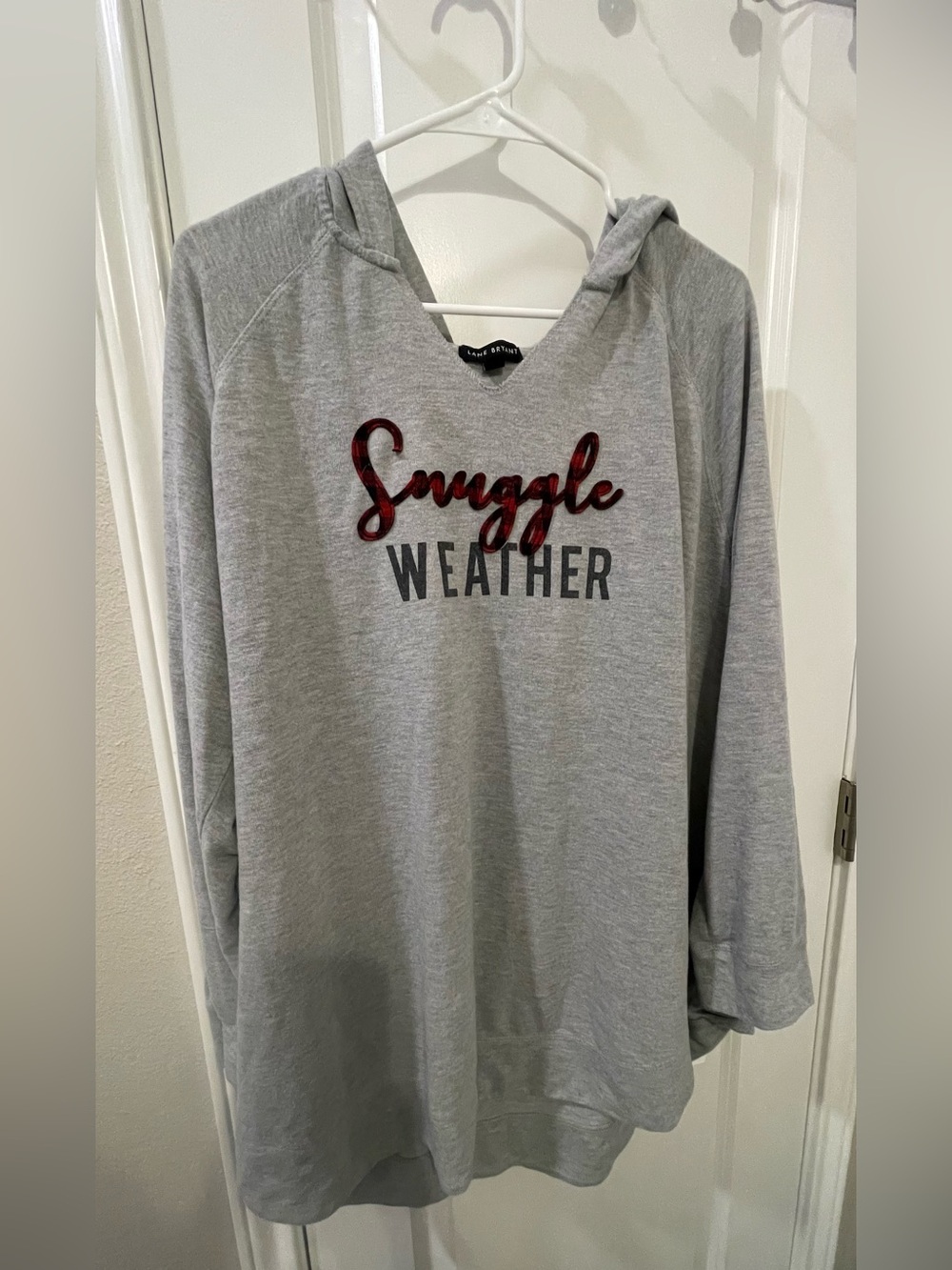 Lane Bryant on Light Gray Light Weight Hoodie Snuggle Weather